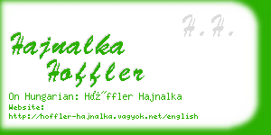 hajnalka hoffler business card